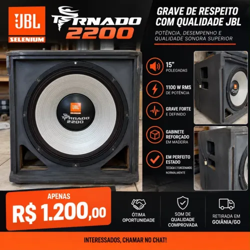 Caixa de som JBL selenium tornado 2200
