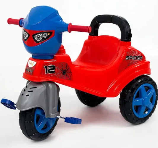 Triciclo motoca com empurrador