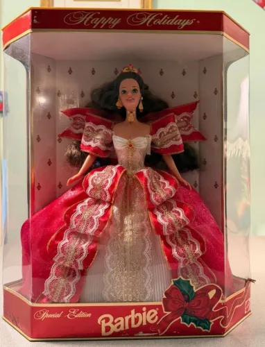 BONECA BARBIE HOLIDAY 1997 FUNDO BRANCO NOVA LACRADA ITEM DE COLECIONADOR