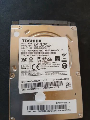 HD Toshiba Notebook 1TB