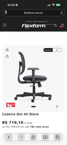 Cadeira FLEXFORM Cadeira Dot All Black