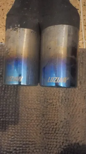 Difusor em aço inox e ponteira de escape da luzian 