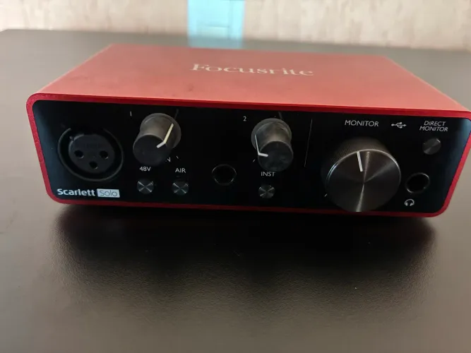 Focusrite Sacarlett Solo 3 Geração 