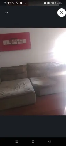 Sofá retrátil reclinável sem defeito porem sujo
