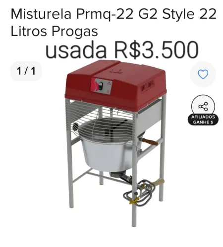 Misturela 22 L progas seminova