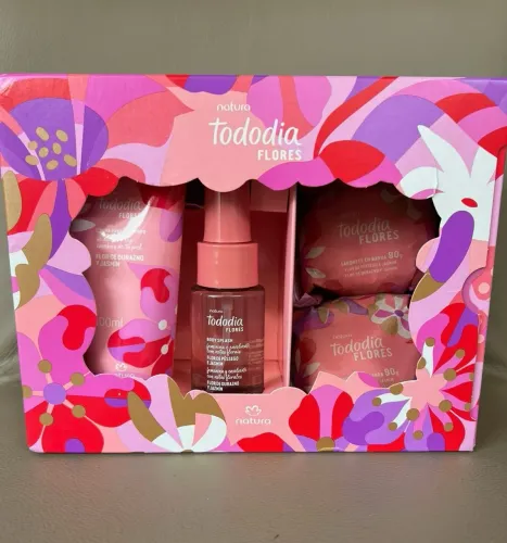 kit natura tododia flores essenciais pêssego e jasmim