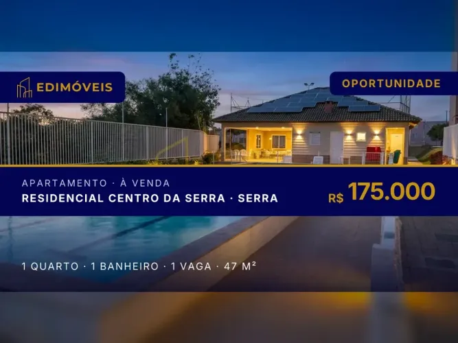 Pronto para Morar: Apartamento com Quintal no Residencial Centro da Serra  Lazer e Confort