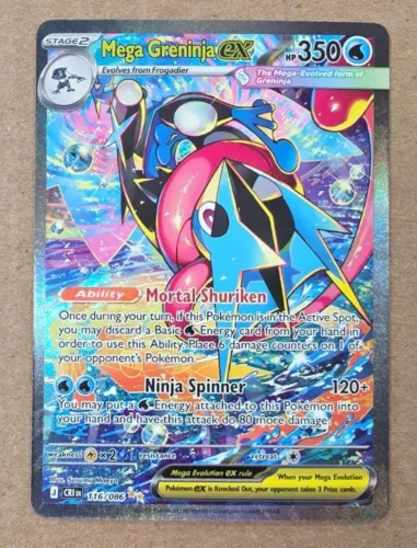 Carta Pokémon Mega Greninja EX INGLÊS NM (ENCOMENDA)