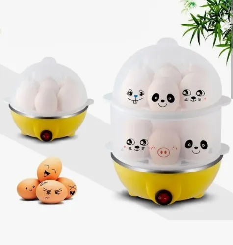 Cozedor de ovos e bolinhos, dois andares.
