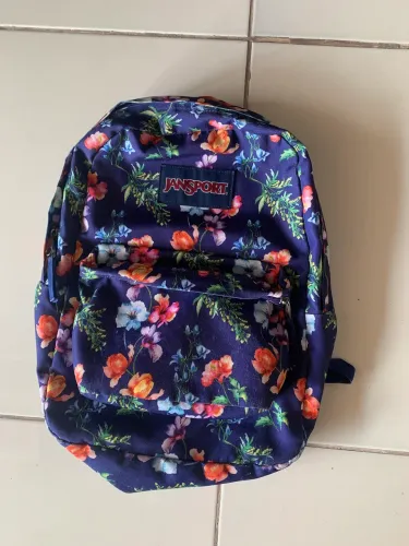 Mochila Jansport Floral Azul