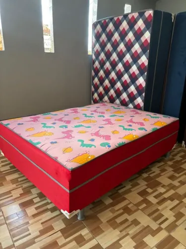 Cama box casal nova 7 cm de espuma valor 380 nova no plástico entrega grátis ?