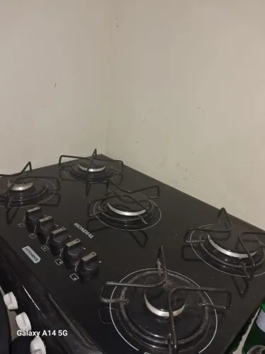 Fogão cooktop 5 bocas manual