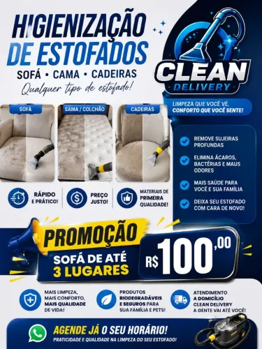 Higienização/ limpeza de estofados
