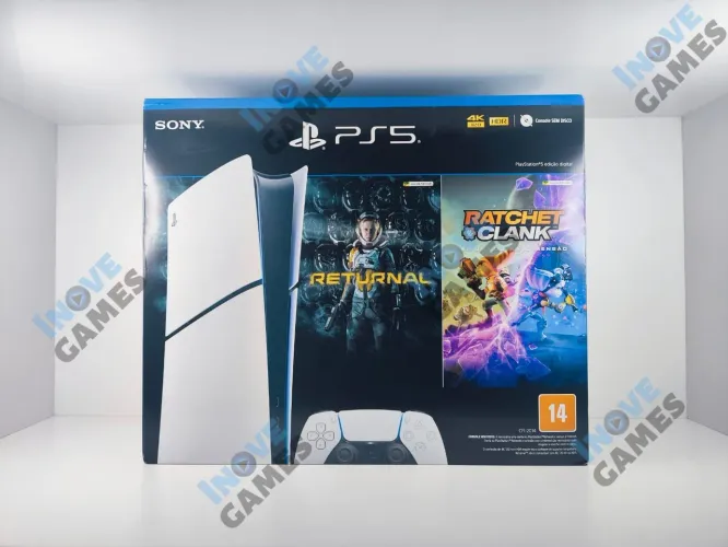 PS5 | Play 5 Playstation 5 Slim Digital Seminovo | Aceito Cartão!!!
