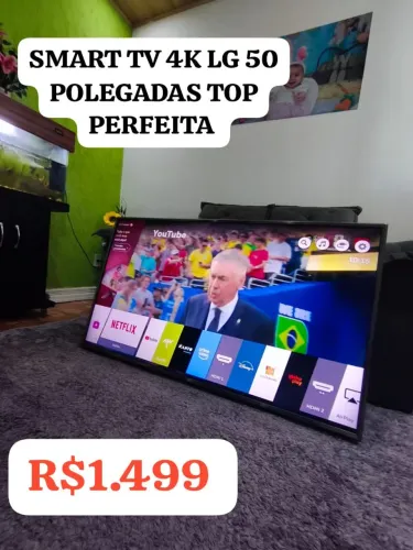SMART TV LG 4K UHD TOP PERFEITA BARATA R$1.499