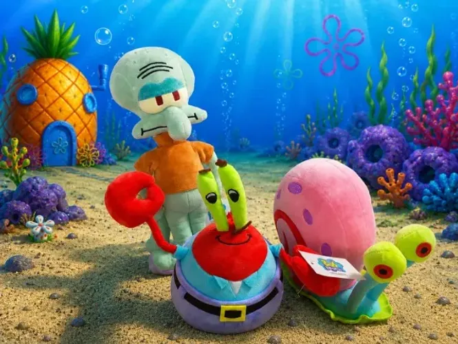 Turma bob Esponja 3 personagens