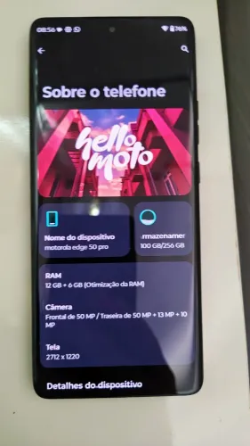 Motorola Edge 50 Pro 256GB sem detalhes