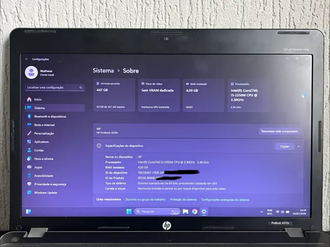 Notebook HP