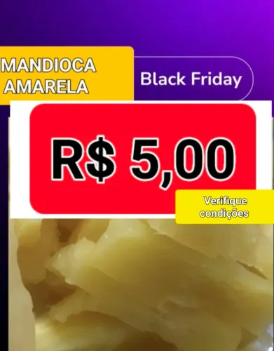 Mandioca amarela sob encomenda 