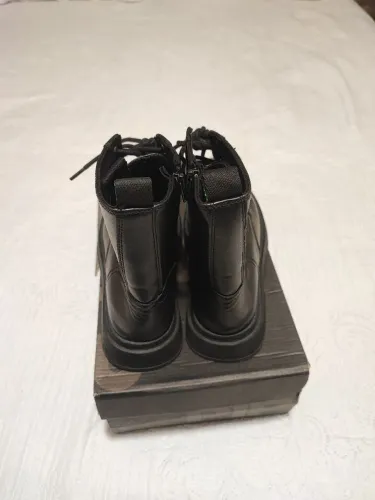 Coturno preto Couro Zara, N° 36