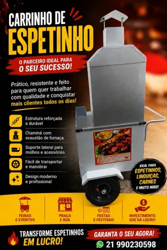 CARRINHO DE CHURRASQUINHO ACEITO OFERTAS 