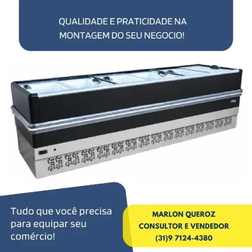 Ilha de Congelados 3M com LED Polar