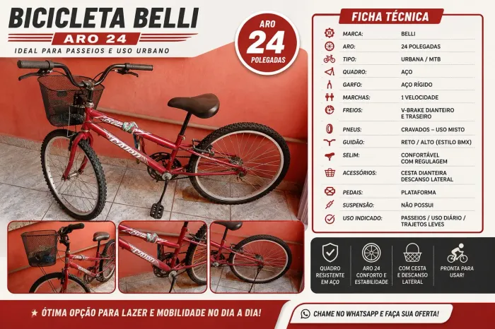 Bicicleta aro 24 Cairu