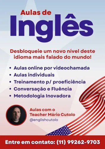 Aulas particulares de Inglês Online