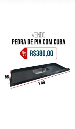 Pia com cuba