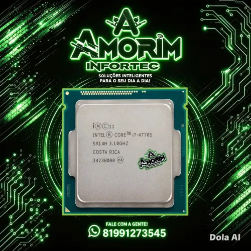 PROCESSADOR i7-4770S, ATÉ 3.,90Ghz.