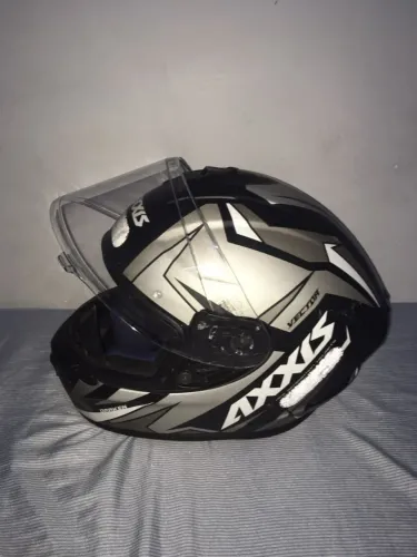 Capacete Axxis Draken Vector Tam 58 (Preto/Cinza)