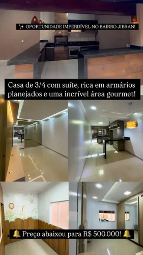 Imóvel para venda possui 200 metros quadrados com 3 quartos em Jibran El Hadj - Anápolis -