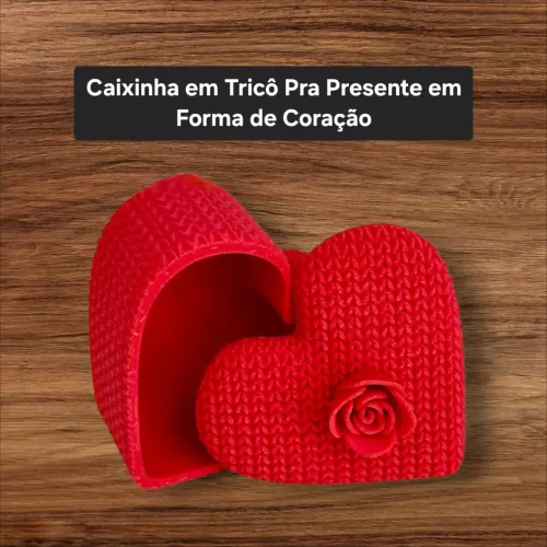 Caixinha Tricô Para Presente