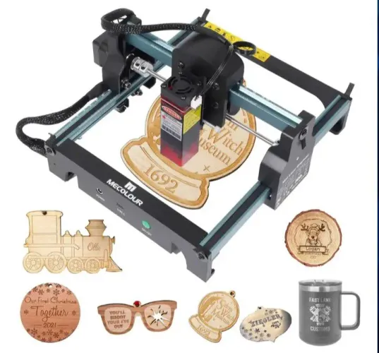 Gravadora Cortadora Laser Cnc Mecolour madeira, couro, acrílico, papel,alumínio e aço inox