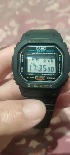 G shock original elegante funcionando normalmente relíquia rosqueado série ouro fun