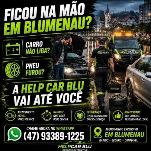 Carro Não Liga em Blumenau | Auxílio na Partida e Pneu Furado