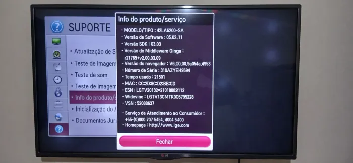 SMART TV LG 42" 3D LD