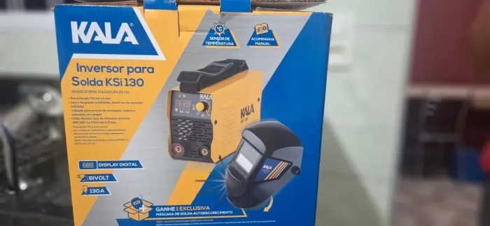 Máquina de solda nova com nota fiscal, comprada na loja do mecânico kit completissimo
