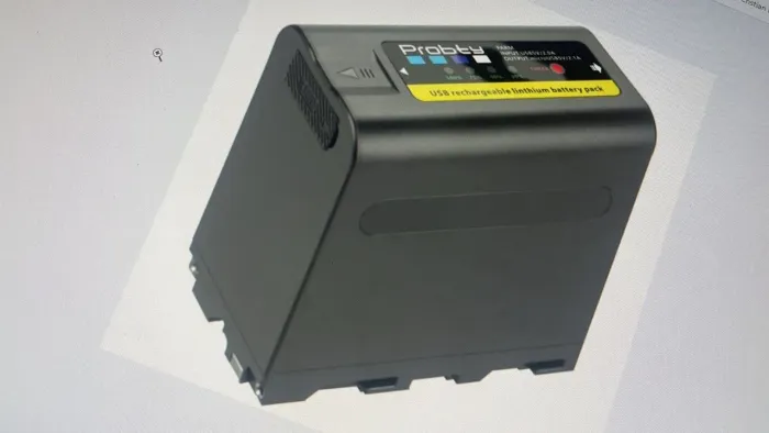 Bateria F990 PROBTY 12000 Mah Np-970 Para Sony Z7 NX5 Monitor Blackmagic Iluminador Led