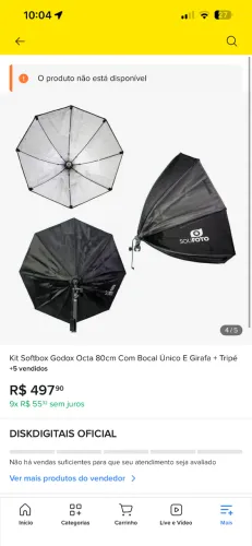 Tripé com softbok