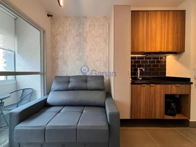 Apartamento com 1 dormitório para alugar, 26 m² por R$ 3.500/mês - Santo Amaro - São Paulo