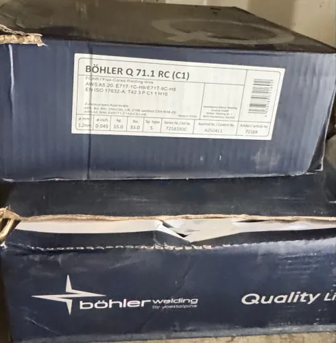 ARAME TUBULAR BOHLER 1.2mm E71T.9C-H8