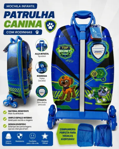 MOCHILA ORIGINAL PATRULHA CANINA 3D