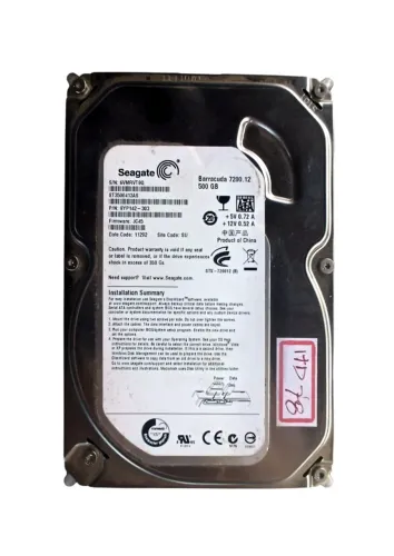 WINCHESTER HD SEAGATE BARRACUDA ST3500413AS 500GB NO ESTADO VIDE DESCRIÇÃO HD78