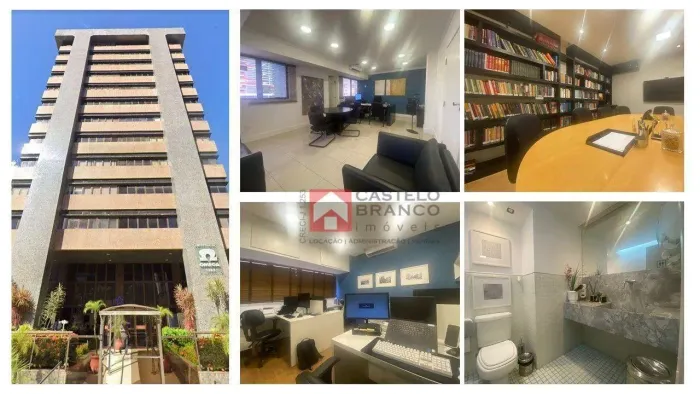 EMPRESARIAL OMEGA  Sala mobiliada e decorada de alto padrão, com 224m² e 06 Vagas, disponí