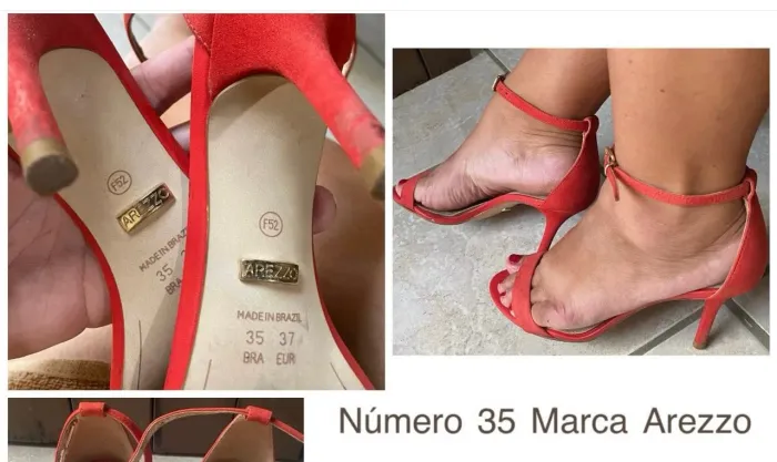 Sandália Arezzo número 35 
