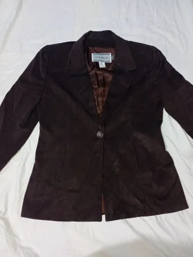 Blazer Feminino Clássico Marrom - Elegância e Versatilidade FRETE GRÁTIS Veja tabela d med