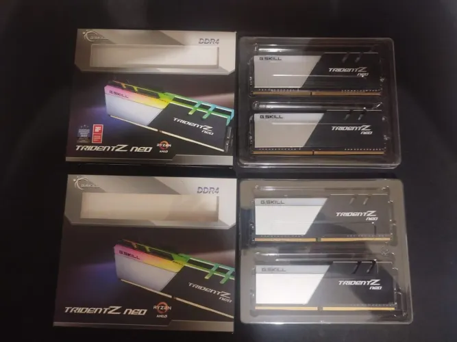 MEMÓRIA RAM TRIDENT Z NEO RGB 32GB 4X8 3600CL18 PERFORMANCE