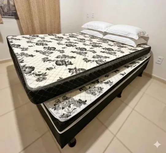 Cama box+colchão casal D20 entrega em 24hrs
