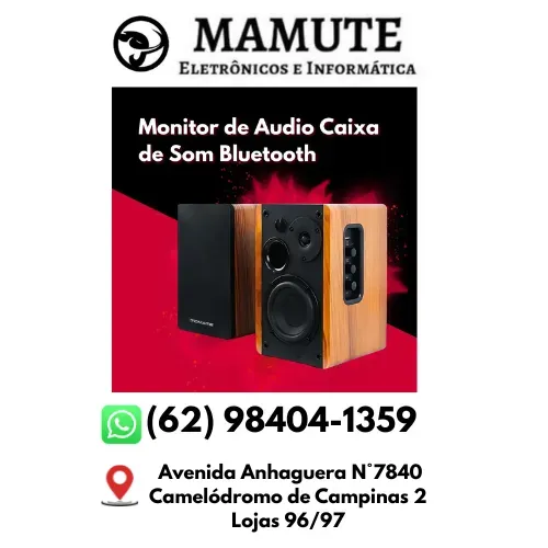 Caixa De Som Ativa Monitor Bluetooth Óptico Tomate Mts 2026 